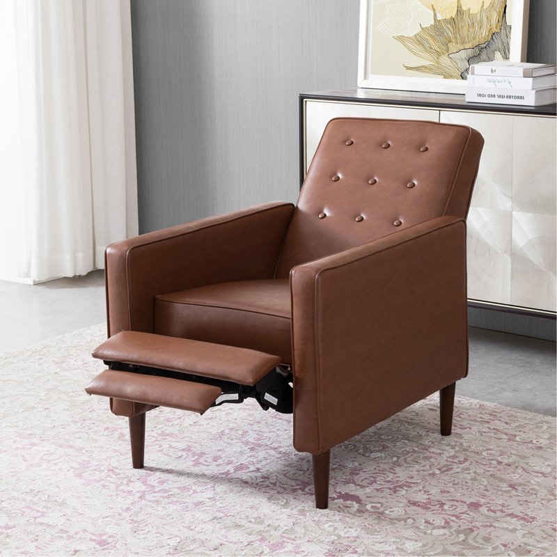 Canapé inclinable en tissu Mid-Century