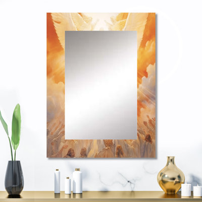 Jesus Modern Devotion II - Christianisme, miroir décoratif, miroir mural traditionnel, impression sur métal