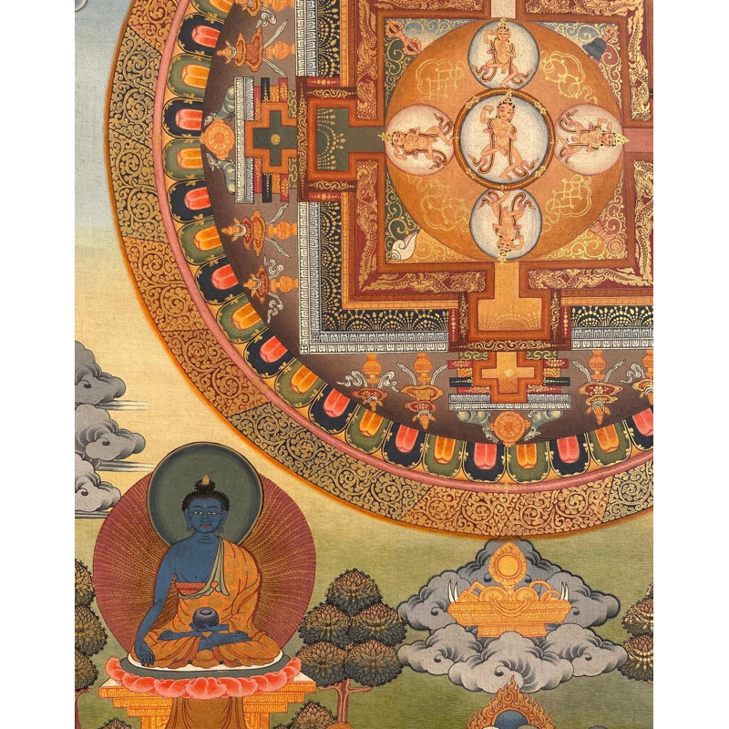 Mandala Thangka (Brocadeless Thangka)