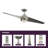 Annasophia 60'' Ceiling Fan with LED Lights-1607546364