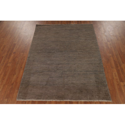 Tapis brun foncé Gabbeh 5 x 7