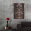 «Vintage Bohemian Elegance Flamingo Burgundy» par Andrea Haase, art mural en métal, 24 po x 36 po-1683899112