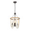 Lustre empire unique et remarquable à 4 lumières avec accents perlés Advith