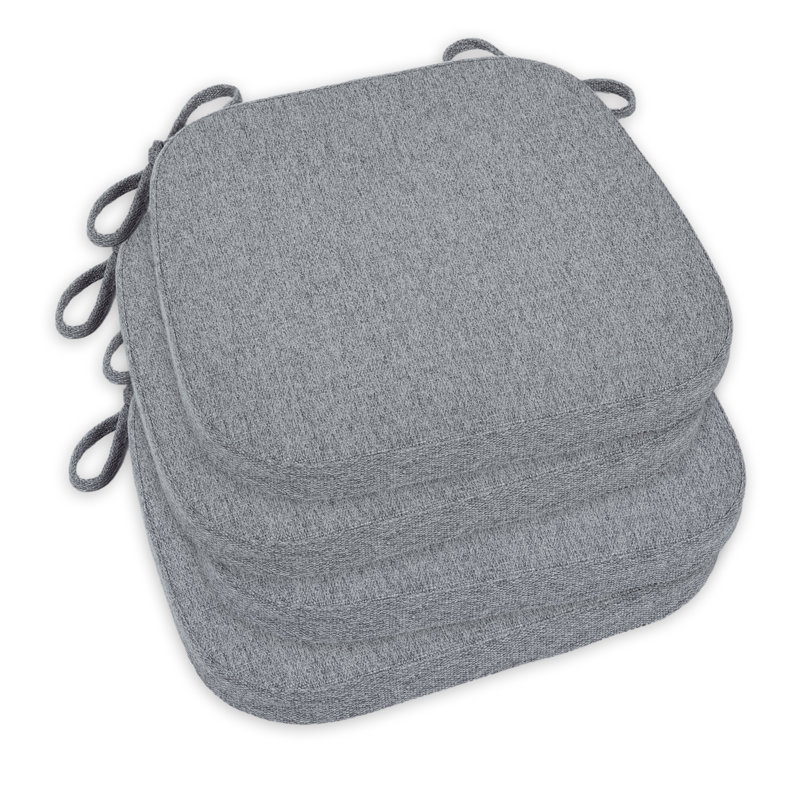 Indoor 1.5'' Dining Chair Seat Cushion, Light Gray