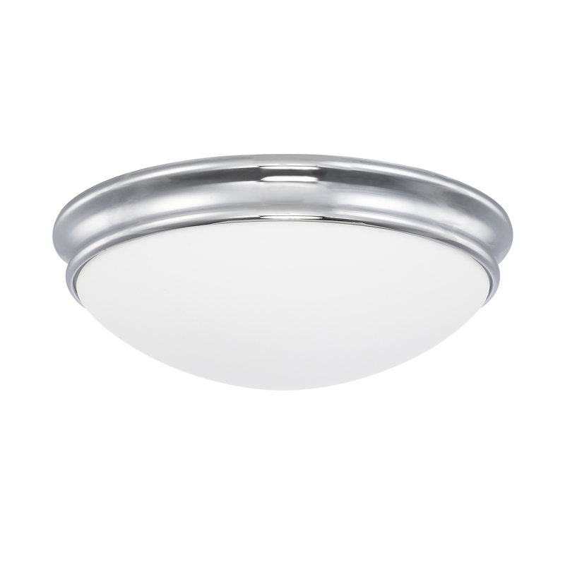 Plafonnier encastré 2 lumières 12,5 po BRUSS, Chrome