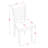 7 Piece Dining Room Furniture Set consists of a rectangular dining table and 6 Upholstered Chairs, Mahogany-350636405-294332370