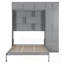 Lit escamotable mural peu encombrant avec rangement intégré, armoire supérieure, tablettes et garde-robe pour une vie compacte-624791074