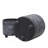 S/2  TRIBAL LOOK FOOTED PLANTER 6/8", BLACK