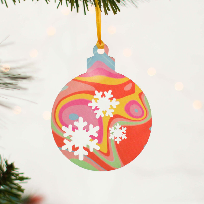 10cm Acrylic Holiday Shaped Ornament