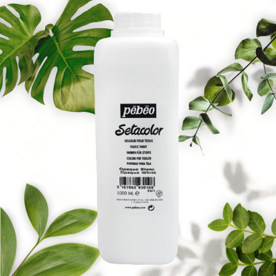 1-Liter Opaque Fabric Paint in Brilliant White