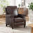 32.7'' Wide Classic and Comfort Top Genuine Leather Push Back Recliner with Nailhead Trim ( Set of 2)-1609242140
