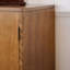 Armoire de rangement, rustique, en bois, 2 portes en bois sculpté à la main - décor bohème avec motif floral, buffet solide