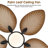 44"/52" Tropical plam Leaf Dimmable Ceiling Fan With Led Lights and Remote Control,Outdoor Waterproof Palm Leaf Ceiling Fan-746421007-746421005