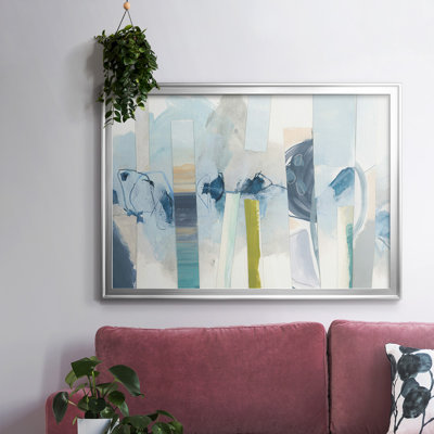 Liquid Strata I-Framed Gallery Wrapped Canvas