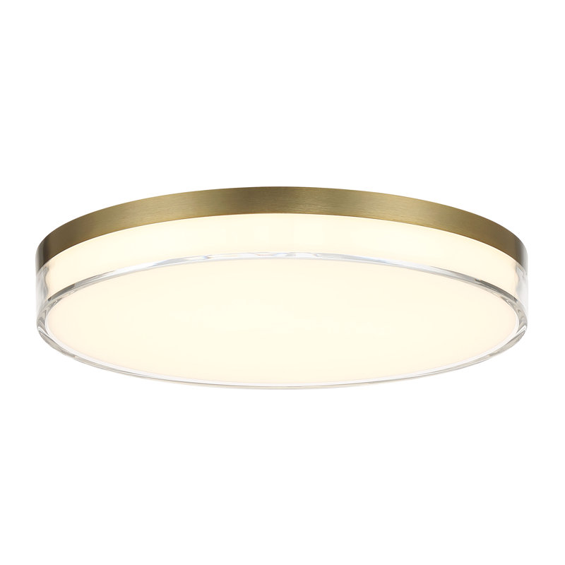 Camodeca Acrylic LED Flush Mount, 1.5" H x 11" W x 11" D