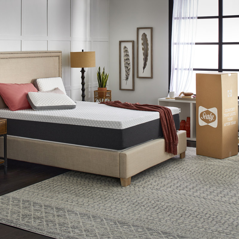 Sealy Cool + Clean 12” Medium Memory Foam Mattress, Full / Double