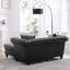 Canapé méridienne surdimensionné Velure de 63 po en cuir PU capitonné avec 2 coussins de salon-134171538