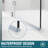 48"W x 58"H Frameless Shower Door,Hinged Pivot Tub with 5/16" Clear Tempered Glass Finish-101908319