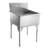 Pearlhaus 27'' L x 27'' W Brushed Stainless Steel Freestanding Service Sink