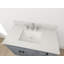 Plateau de meuble-lavabo simple 37 po en quartz avec lavabo-86786944