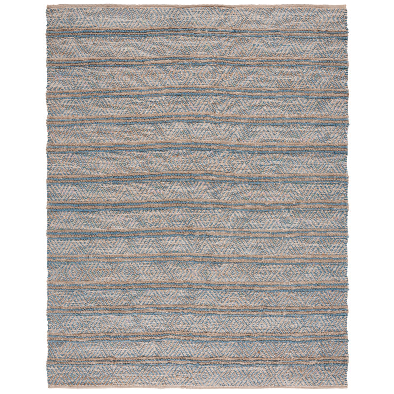 Abbie-Leigh Hand Woven 0.8 Jute 0.2 Cotton Southwestern Rug, Rectangle 8' x 10'