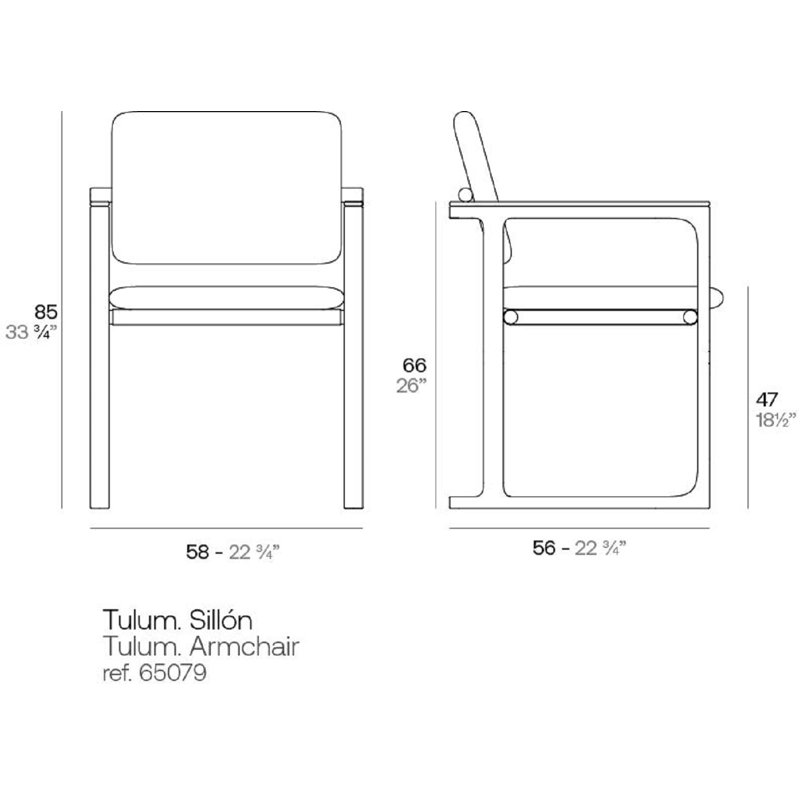 Outdoor Dining Armchair, Gray
