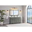 60" Solid Wood Sink Vanity  With 1' Artificial Stone Top-483886942