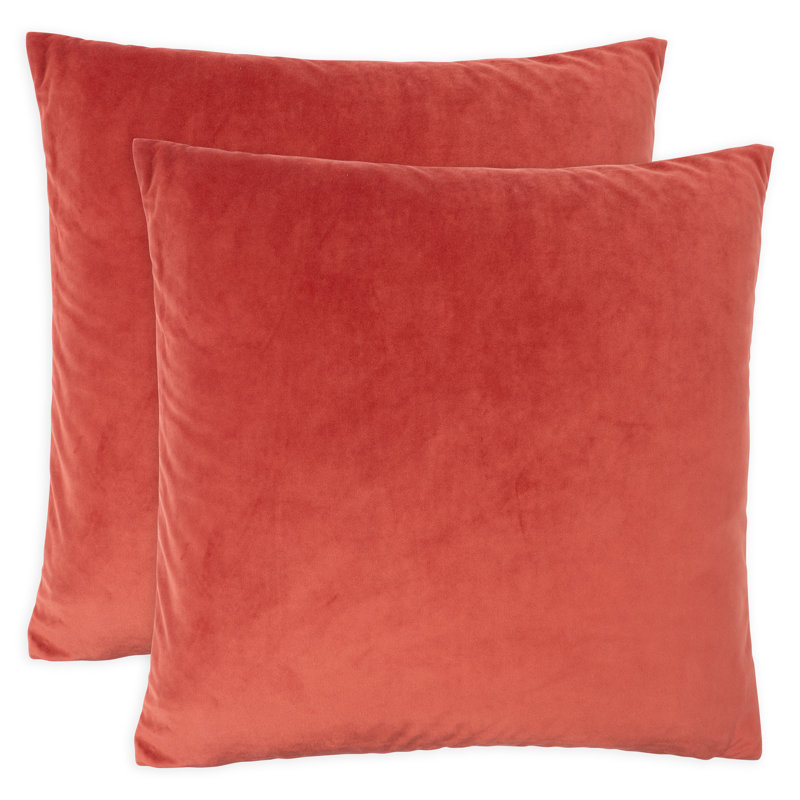 Housse de coussin en velours, Épice, H 20 po x l 20 po