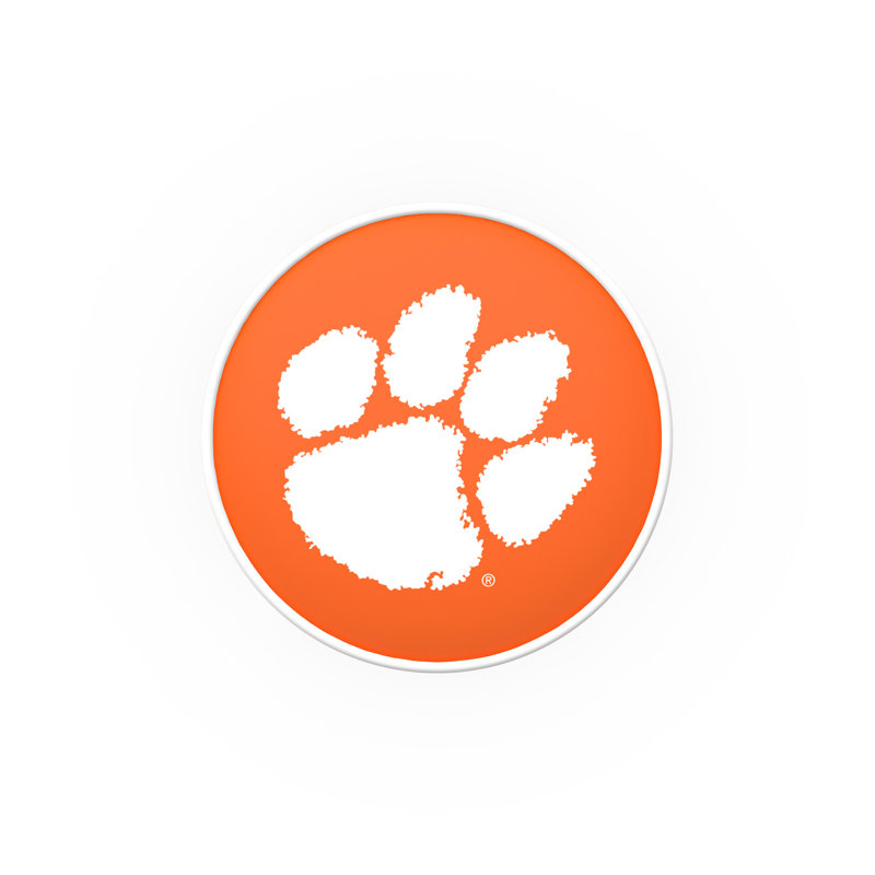 Tabouret de bar et de comptoir pivotant NCAA, Tabouret de comptoir (siège à 25 po de hauteur, Clemson