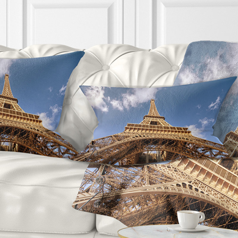 Oreiller cityscape en tour de ciel, Rectangle 12" x 20"