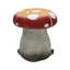 Statue de champignon surdimensionnée, sculpture de jardin