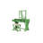 Modern Bedroom Vanity , Apple Finish, Stool, , Rustic Pine Frame W/ Shade, Foldable Mirror,