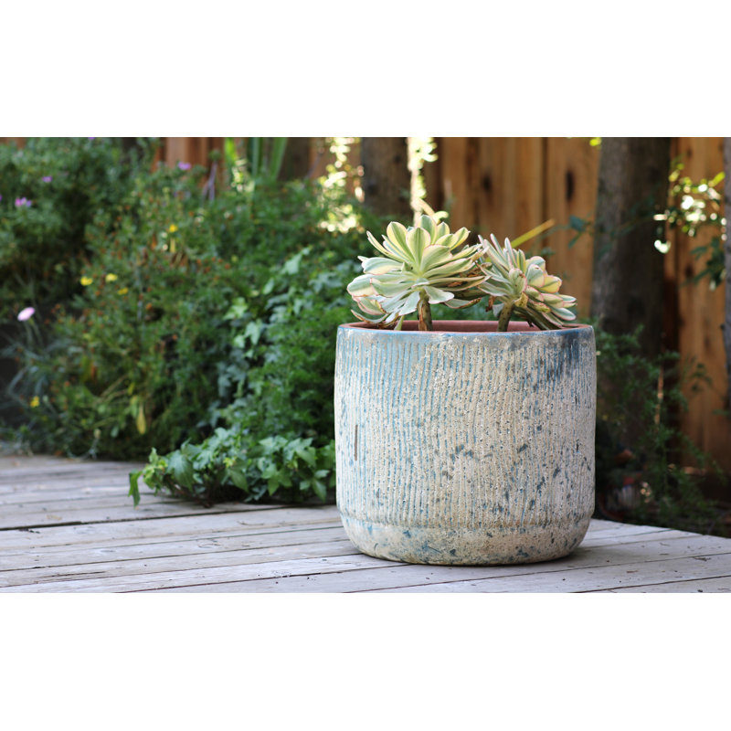 Jardinière Delphinium PLANTatorEM (bleu égéen) - Céramique cuite à la main, Aegean Blue