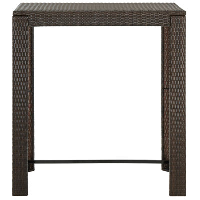 Adhithya Rectangular Outdoor Bar Table , cm W 60.5cm cm D