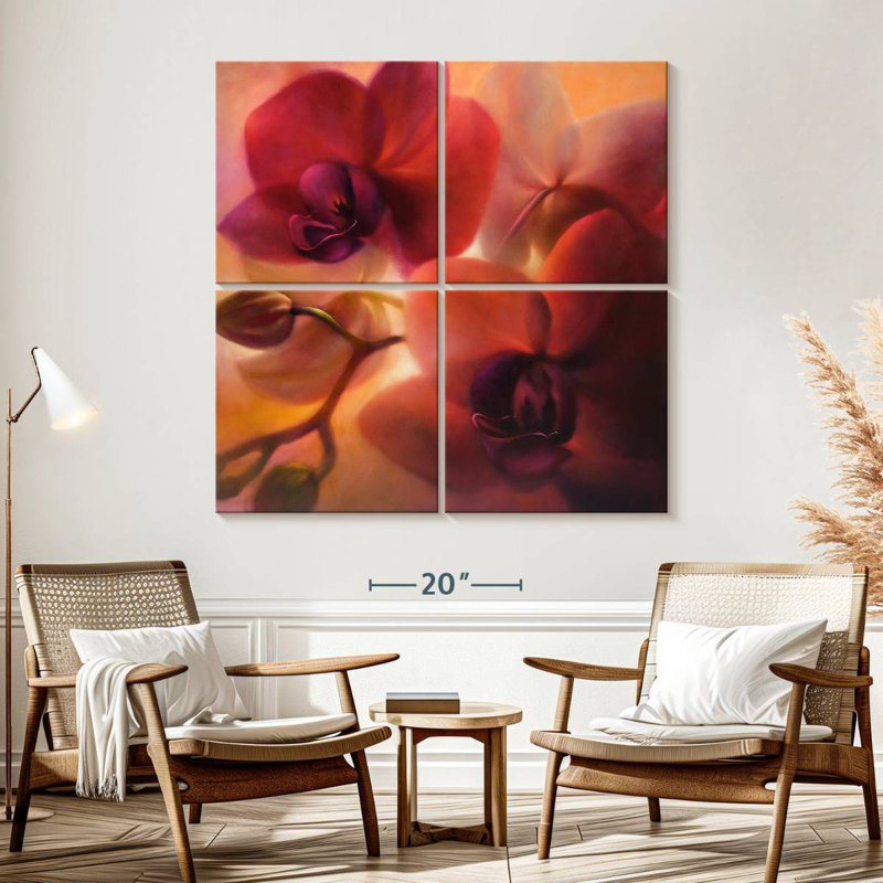 Orchidées Harnek, H 57 po x l 57 po