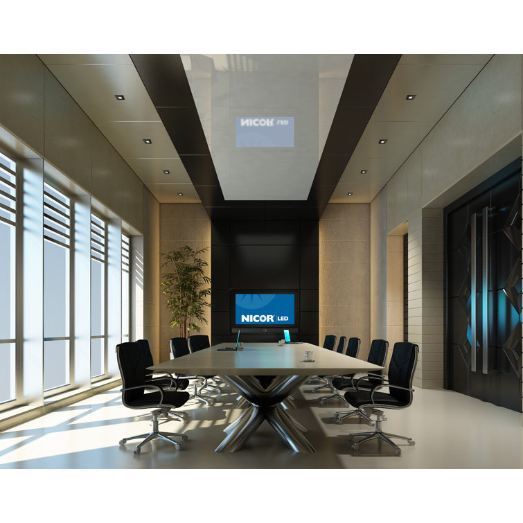 Surefit(V3) LED Flush Mount Ceiling Light, 3000K With Square White Trim