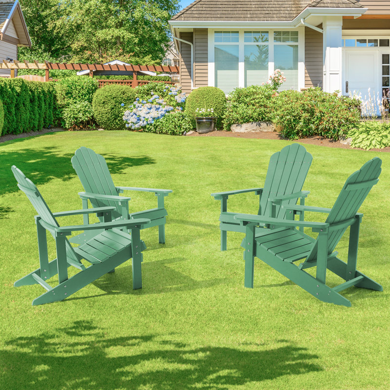 Chaise Adirondack en plastique Harb, Vert foncé