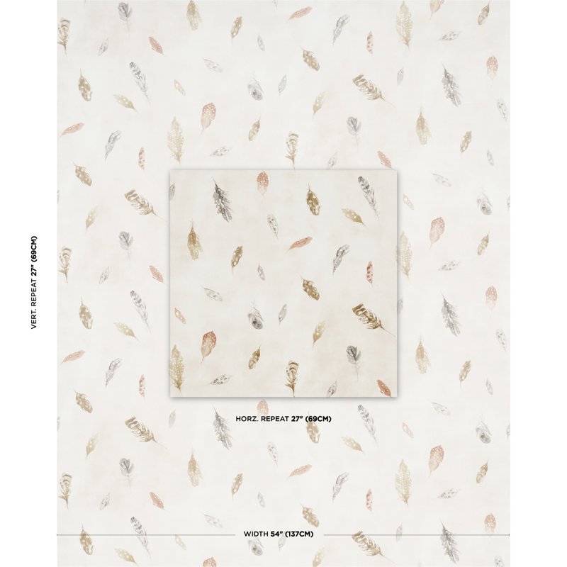 Tuzla Geometric Paper Wallpaper Roll, Pebble