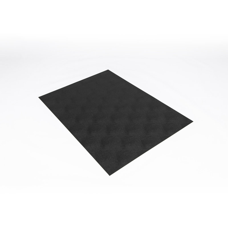 Midnight Black Anti-Skid Polyvinyl Pet Mat 34" x 48"