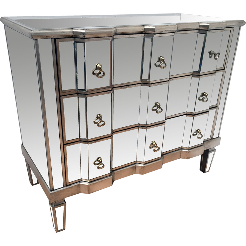 Ryland Solid Wood 103cm W 3 - Drawer Chest of Drawers