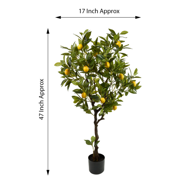 47'' Faux Lemon Tree in Pot