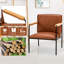 Marsworth Faux Leather Armchair-378073761