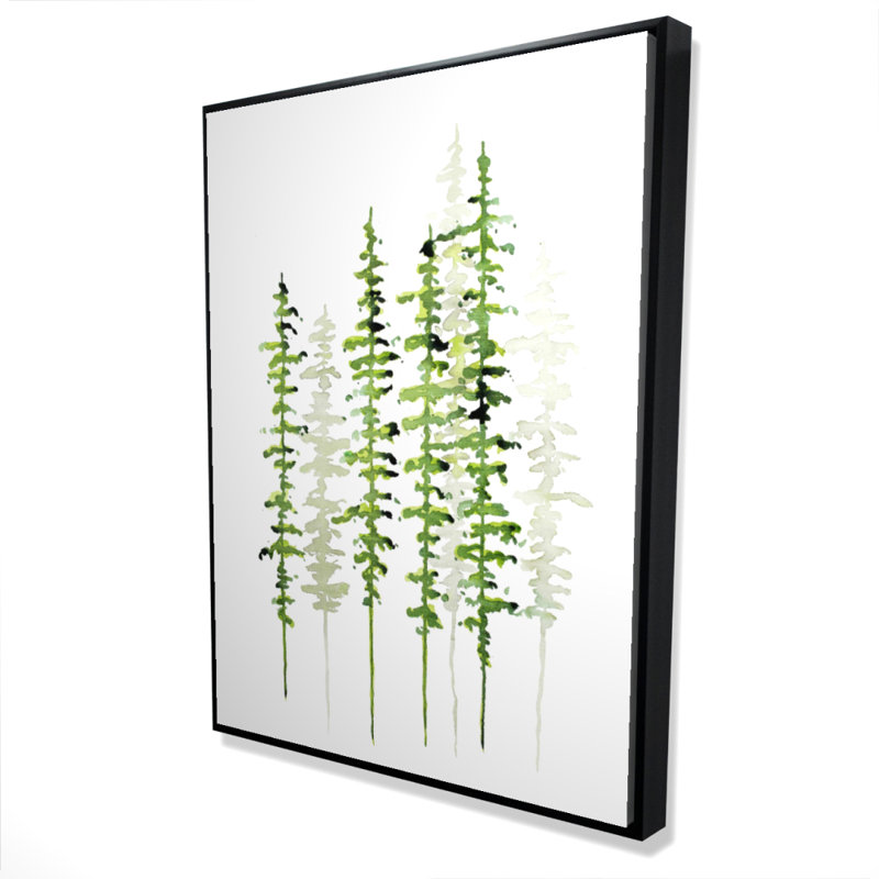 Slim Trees Print On Canvas