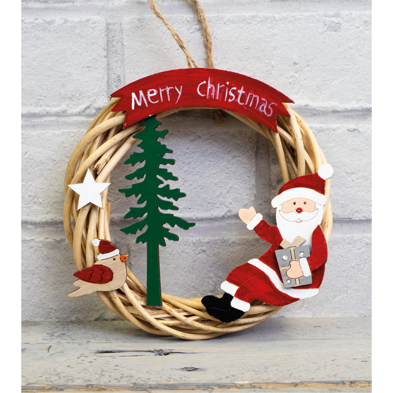 Herington Faux Wood 15cm Wreath
