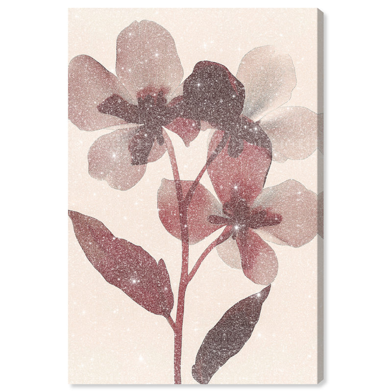 Crimson Coastline II Canvas Abstract Print by Oliver Gal, Black Frame, 10 x 15, 15"H x 10"W, Canvas Unframed