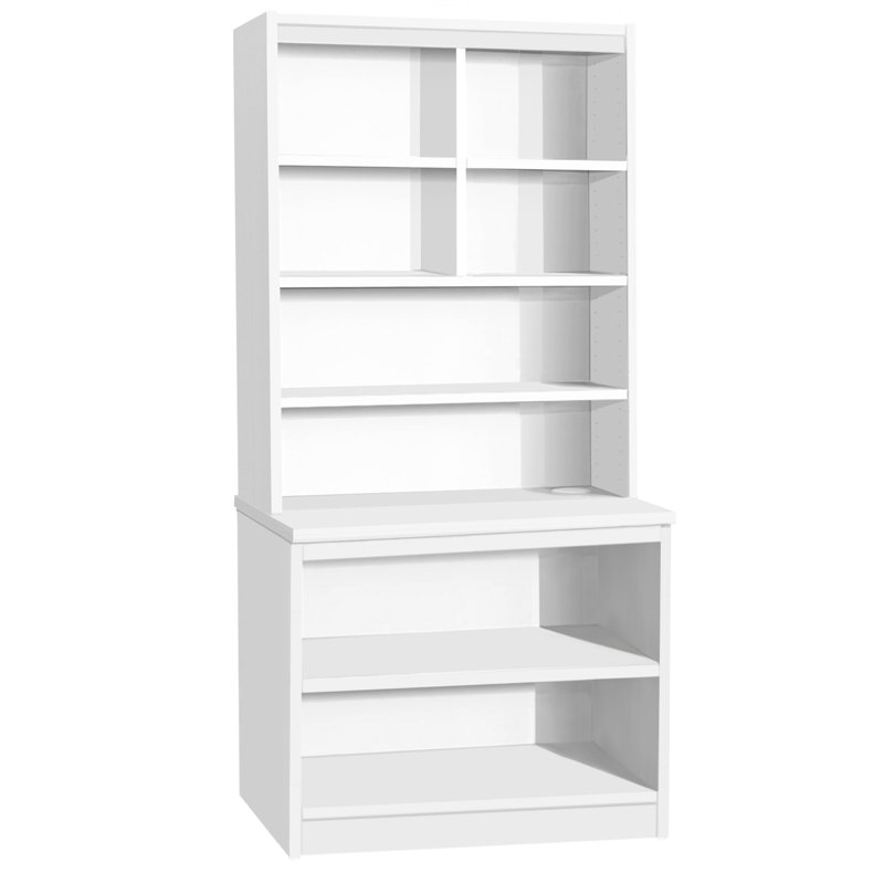 Brendan-Lee 182cm H x 85cm W Standard Bookcase, White