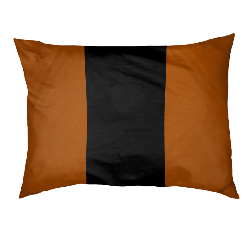 Coussin Louisville, Orange / noir / orange, Très grand (l 50 po x P 40 po x H 7 po)