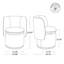 Fauteuil demi-tonneau pivotant Adrielle-1168145159