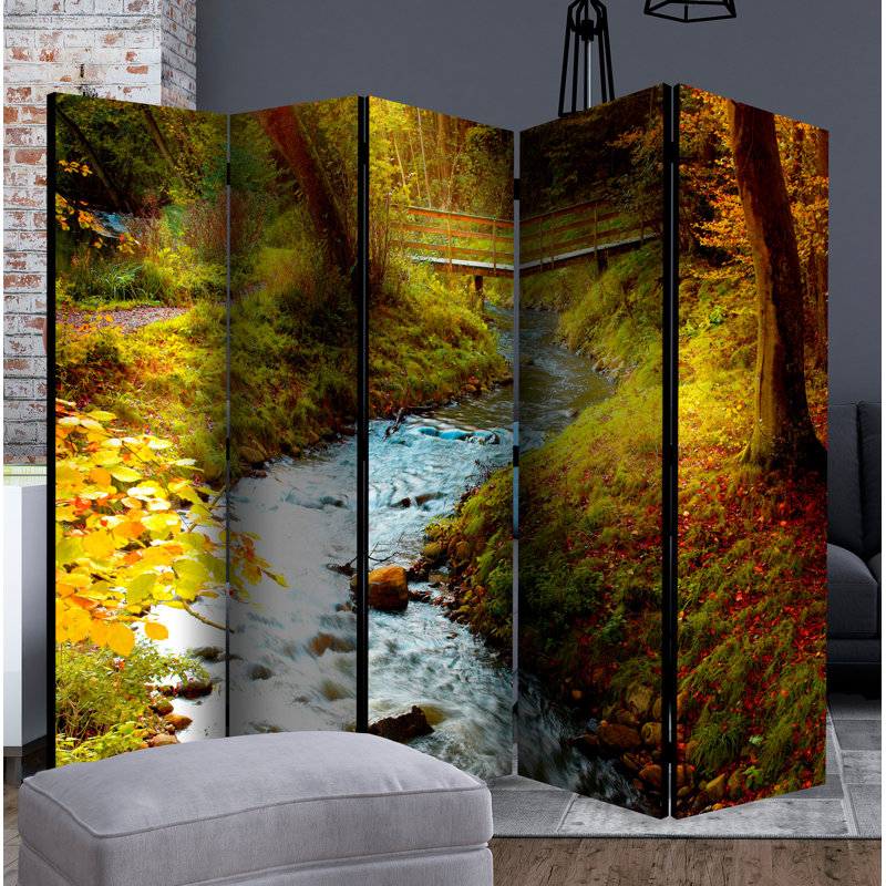 Nahabed 172cm H 3 - Panel Folding Room Divider, 5