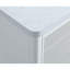 Ensemble de meuble-lavabo autoportant blanc 36 po avec 2 ensembles de poignées et plateau en marbre d'ingénierie entièrement assemblé